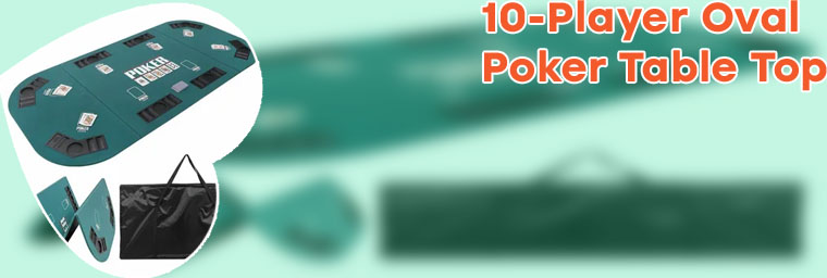 Folding table top poker table