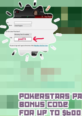 Pokerstars promo codes