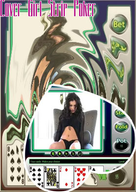 Strip poker video game